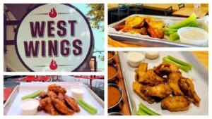 Collage of images of chicken wings