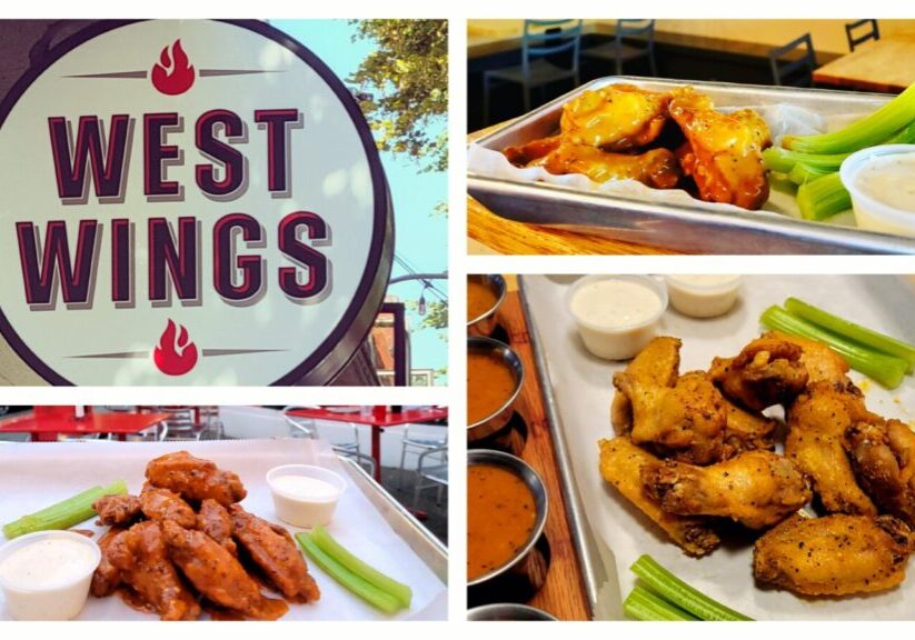 Collage of images of chicken wings