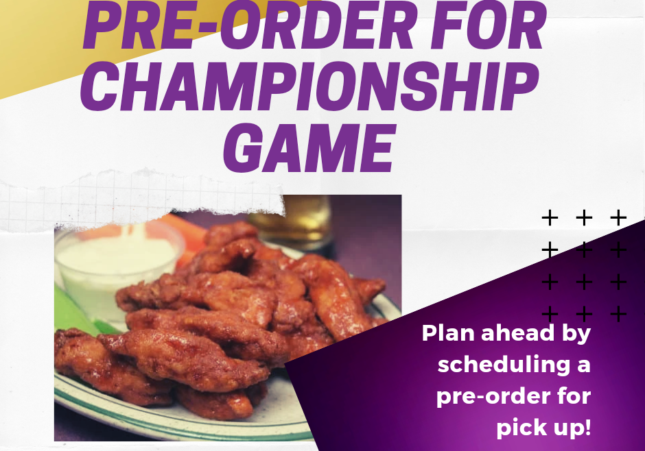Pre-Order for Championship Game